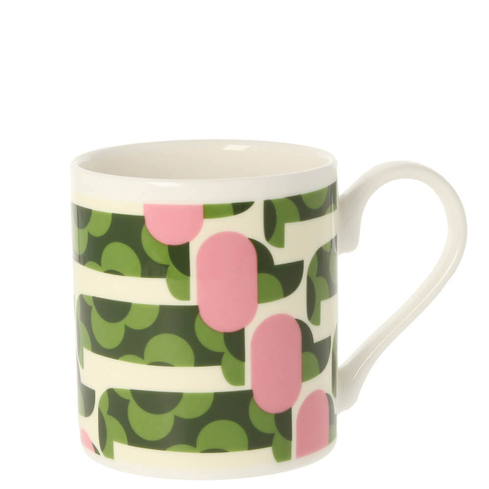 Orla Kiely Dog Show Pink/Green Mug 300ml